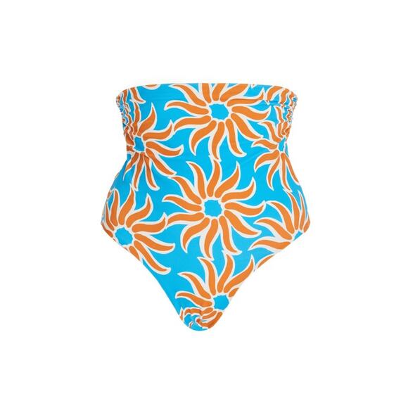 Cala De La Cruz Scarlett High-Rise Bikini Bottom Light Blue - M - Picture 1 of 6